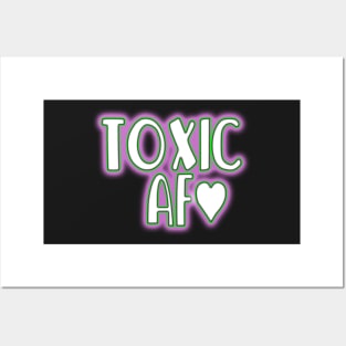 Copy of Toxic AF pretty green and pink radioactive slime Posters and Art